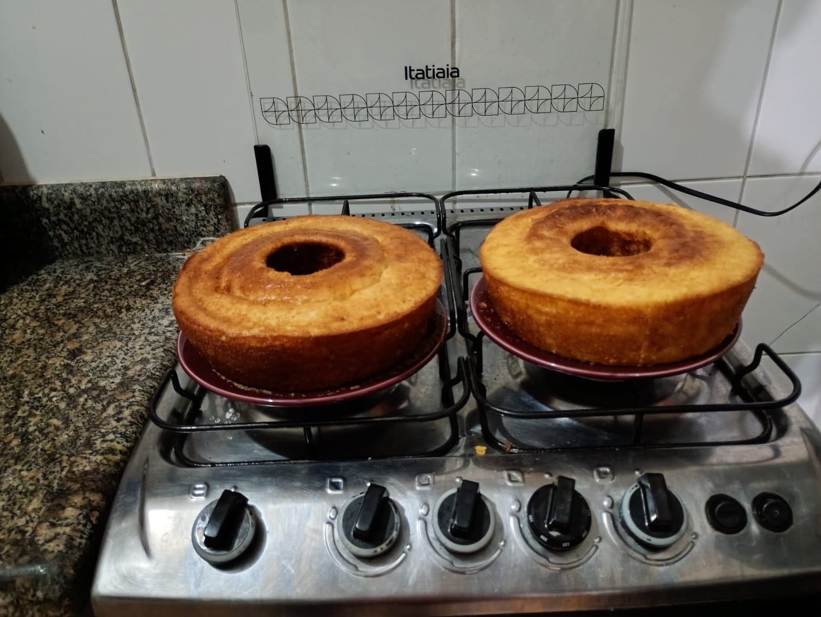 Bolos preparados para café da manhã